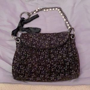 Vintage Black and Silver Gap Purse